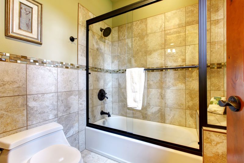 Small Bathroom Shower with Sliding Door